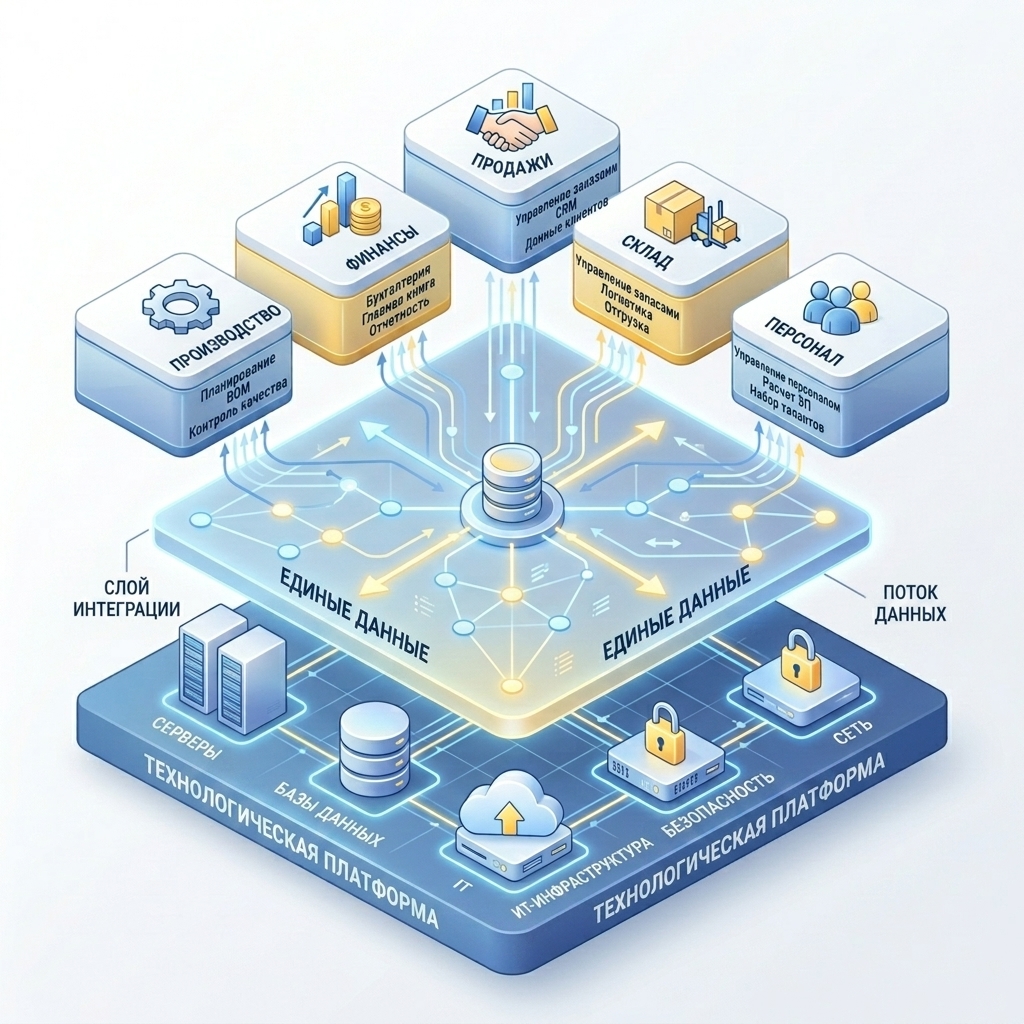Интерфейс 1С:ERP — архитектура системы